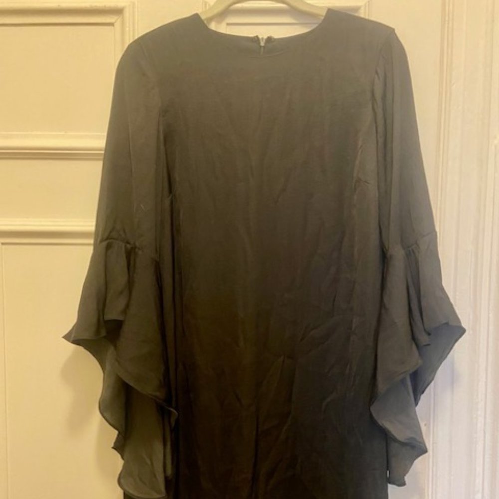 Who What Where Black Satin Mini Dress